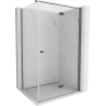 Mexen Mist-F folding shower cabin right 90 x 100 cm, transparent, gun gray brushed - 8A6T-090-100-66-00-P