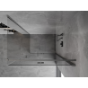 Mexen Mist-F folding shower cabin right 105 x 100 cm, transparent, brushed gun gray - 8A6T-105-100-66-00-P