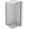 Mexen Mist-F folding shower cabin right 110 x 110 cm, transparent, brushed gun gray - 8A6T-110-110-66-00-P