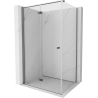 Mexen Mist-F folding shower enclosure left 105 x 80 cm, transparent, gun metal - 8A6T-105-080-95-00-L