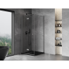 Mexen Mist-F folding shower cabin left 85 x 85 cm, transparent, gun metal - 8A6T-085-085-95-00-L