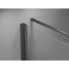 Mexen Mist-F folding shower cabin left 90 x 90 cm, transparent, gun metal - 8A6T-090-090-95-00-L