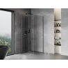 Mexen Mist-F folding shower enclosure left 120 x 120 cm, transparent, gun metal - 8A6T-120-120-95-00-L