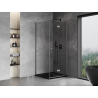 Mexen Mist-F folding shower cabin right 85 x 85 cm, transparent, gun metal - 8A6T-085-085-95-00-P
