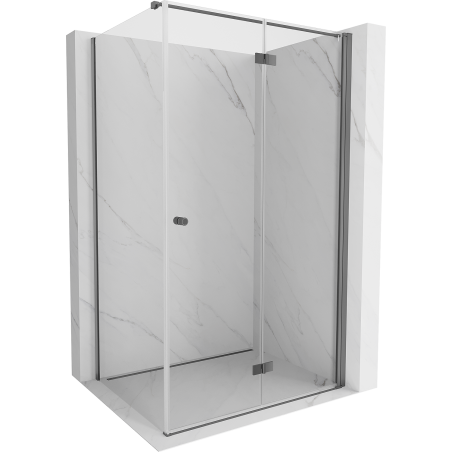 Mexen Mist-F folding shower cabin right 110 x 100 cm, transparent, gun metal - 8A6T-110-100-95-00-P