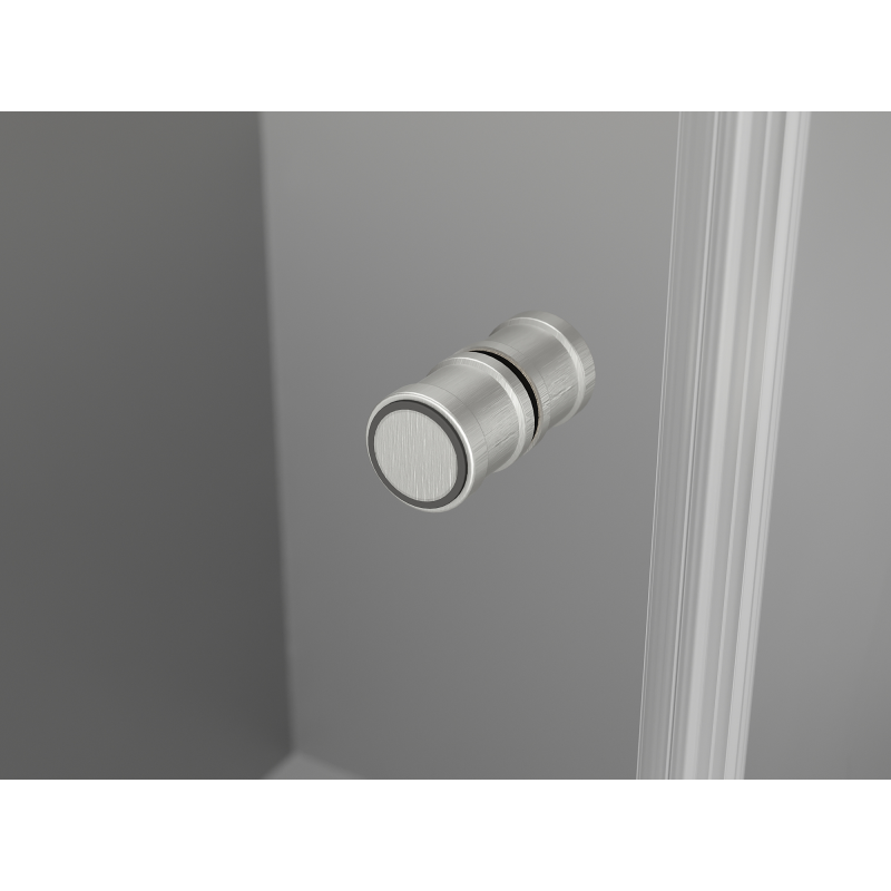 Mexen Mist-F folding shower enclosure left 85 x 80 cm, transparent, brushed nickel - 8A6T-085-080-97-00-L