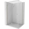 Mexen Mist-F folding shower enclosure left 110 x 80 cm, transparent, brushed nickel - 8A6T-110-080-97-00-L