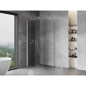 Mexen Mist-F foldable shower cabin left 85 x 85 cm, transparent, brushed nickel - 8A6T-085-085-97-00-L
