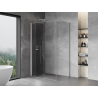 Mexen Mist-F folding shower enclosure left 115 x 85 cm, transparent, brushed nickel - 8A6T-115-085-97-00-L