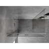 Mexen Mist-F folding shower enclosure left 115 x 85 cm, transparent, brushed nickel - 8A6T-115-085-97-00-L