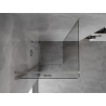 Mexen Mist-F foldable shower cabin left 95 x 95 cm, transparent, brushed nickel - 8A6T-095-095-97-00-L