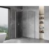 Mexen Mist-F folding shower cabin left 95 x 120 cm, transparent, brushed nickel - 8A6T-095-120-97-00-L