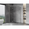Mexen Mist-F folding shower cabin left 95 x 120 cm, transparent, brushed nickel - 8A6T-095-120-97-00-L