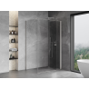 Mexen Mist-F folding shower enclosure right 105 x 70 cm, transparent, brushed nickel - 8A6T-105-070-97-00-P
