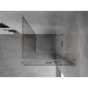 Mexen Mist-F folding shower enclosure right 95 x 95 cm, transparent, brushed nickel - 8A6T-095-095-97-00-P