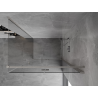 Mexen Mist-F folding shower enclosure right 105 x 120 cm, transparent, brushed nickel - 8A6T-105-120-97-00-P