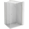 Mexen Mist-F folding shower enclosure right 105 x 120 cm, transparent, brushed nickel - 8A6T-105-120-97-00-P