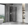 Mexen Mist-F Duo folding shower cabin 75 x 75 cm, transparent, white - 8A6-075L-075P-20-00