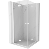 Mexen Mist-F Duo folding shower cabin 75 x 75 cm, transparent, white - 8A6-075L-075P-20-00