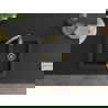 Mexen Carlos 1,5-compartment granite sink with a kitchen mixer tap Telma, Black/Silver metallic - 6518-73-670200-50