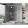 Mexen Mist-F Duo Foldable Shower Cabin 95 x 95 cm, Transparent, White - 8A6-095L-095P-20-00