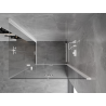 Mexen Mist-F Duo foldable shower cabin right 70 x 105 cm, transparent, white - 8A6-070L-105P-20-00