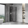 Mexen Mist-F Duo folding shower cabin 105 x 105 cm, transparent, white - 8A6-105L-105P-20-00