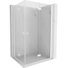 Mexen Mist-F Duo foldable shower cabin right 90 x 110 cm, transparent, white - 8A6-090L-110P-20-00