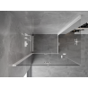 Mexen Mist-F Duo folding shower cabin left 120 x 110 cm, transparent, white - 8A6-120L-110P-20-00