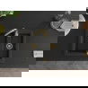 Mexen Carlos 1,5-compartment granite sink with a kitchen mixer tap Telma, Black/Gold metallic - 6518-75-670200-50