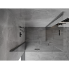 Mexen Mist-F Duo Folding Shower Cabin Left 100 x 70 cm, Transparent, Brushed Gun Gray - 8A6-100L-070P-66-00