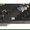 Mexen Carlos 1,5-compartment granite sink with a kitchen mixer tap Telma, spotted black - 6518-76-670200-50