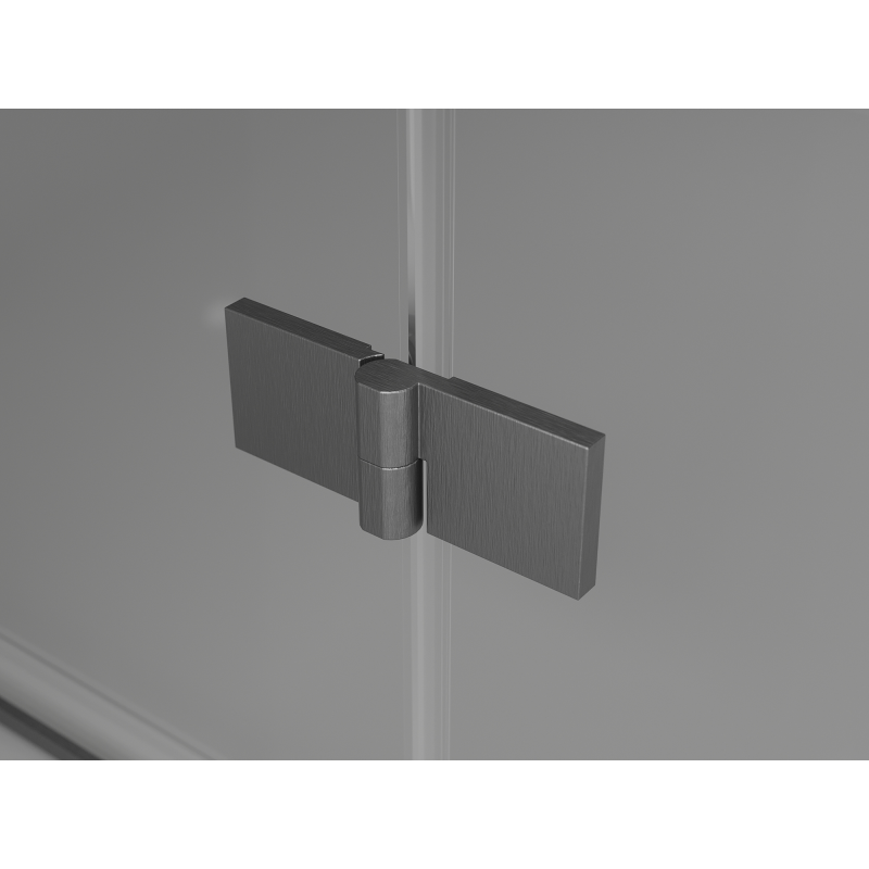 Mexen Mist-F Duo folding shower cabin right 80 x 85 cm, transparent, gun gray brushed - 8A6-080L-085P-66-00