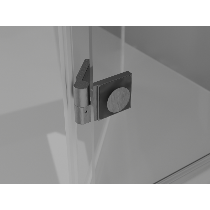 Mexen Mist-F Duo folding shower cabin left 120 x 90 cm, transparent, gun gray brushed - 8A6-120L-090P-66-00