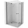Mexen Mist-F Duo folding shower cabin left 120 x 90 cm, transparent, gun gray brushed - 8A6-120L-090P-66-00