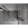 Mexen Mist-F Duo Folding Shower Enclosure Right 80 x 110 cm, Transparent, Brushed Gun Gray - 8A6-080L-110P-66-00