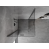 Mexen Mist-F Duo foldable shower cabin 110 x 110 cm, transparent, brushed gun gray - 8A6-110L-110P-66-00