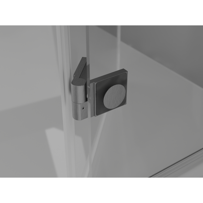Mexen Mist-F Duo Folding Shower Cabin Right 105 x 120 cm, Transparent, Brushed Gun Gray - 8A6-105L-120P-66-00