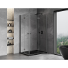 Mexen Mist-F Duo Folding Shower Cabin Right 105 x 120 cm, Transparent, Brushed Gun Gray - 8A6-105L-120P-66-00