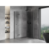 Mexen Mist-F Duo Folding Shower Cabin Right 105 x 120 cm, Transparent, Brushed Gun Gray - 8A6-105L-120P-66-00
