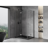 Mexen Mist-F Duo Foldable Shower Cabin Left 105 x 75 cm, Transparent, Gun Metal - 8A6-105L-075P-95-00