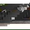Mexen Carlos 1,5-compartment granite sink with a kitchen mixer tap Telma, Black - 6518-77-670200-50-B