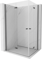 Mexen Mist-F Duo folding shower cabin left 110 x 100 cm, transparent, gun metal - 8A6-110L-100P-95-00