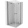 Mexen Mist-F Duo folding shower cabin 120 x 120 cm, transparent, gun metal - 8A6-120L-120P-95-00