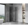 Mexen Mist-F Duo folding shower cabin 70 x 70 cm, transparent, brushed nickel - 8A6-070L-070P-97-00