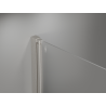 Mexen Mist-F Duo Folding Shower Cabin Left 100 x 70 cm, Transparent, Brushed Nickel - 8A6-100L-070P-97-00
