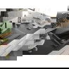 Mexen Cesar 1-compartment granite sink with a drip tray and kitchen mixer tap Duero, Black/Silver metallic - 6514-73-671600-70