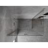 Mexen Mist-F Duo foldable shower cabin left 85 x 80 cm, transparent, brushed nickel - 8A6-085L-080P-97-00