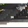 Mexen Cesar 1-compartment granite sink with a drip tray and kitchen mixer tap Duero, spotted black - 6514-76-671600-00