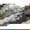 Mexen Cesar 1-compartment granite sink with a drip tray and kitchen mixer tap Duero, spotted black - 6514-76-671600-00